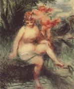 Pierre Renoir Venus and Cupid (Allegory) USA oil painting artist